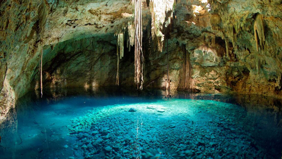 Vue d'une veine d'eau